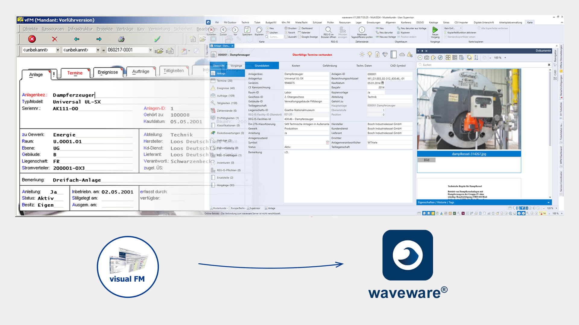 von vFM zu waveware - CAFM Software