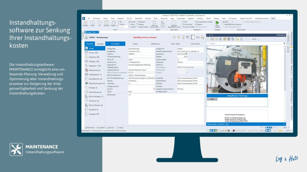 waveware Instandhaltungsoftware
