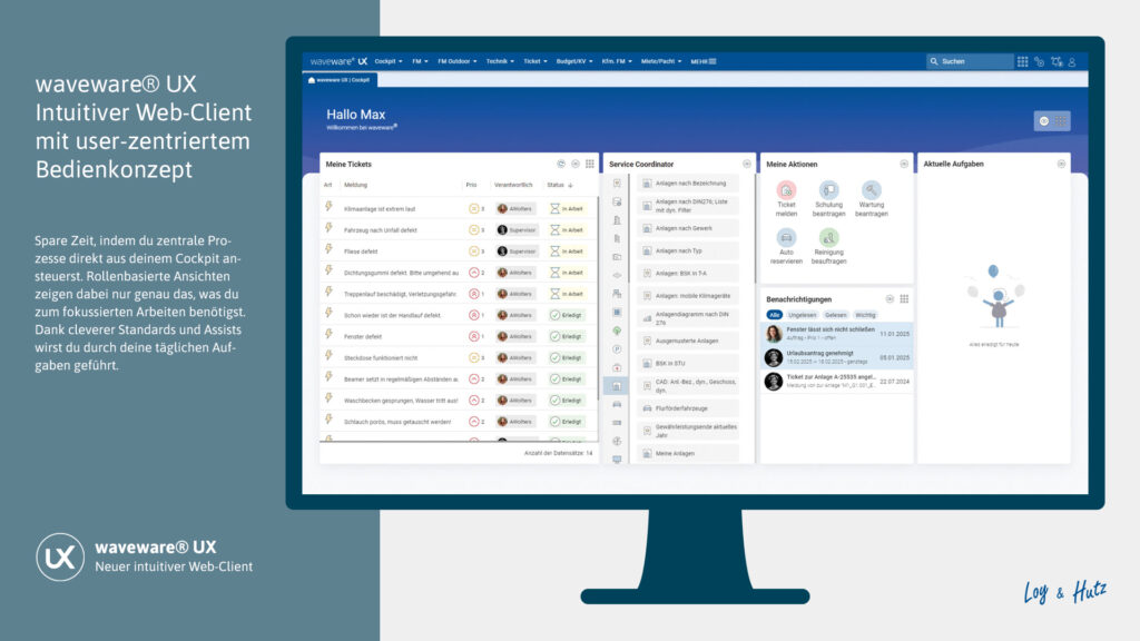 UX – Intuitiver Web-Client mit user-zentriertem Bedienkonzept