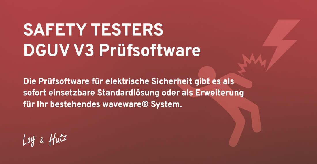 Paket SAFETY TESTER - Prüfdatenmanagement für waveware®-Systeme
